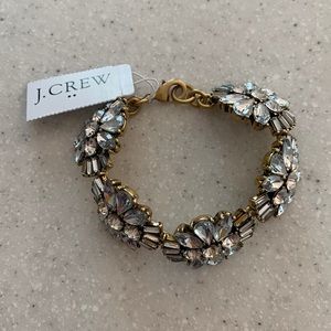 NWT! J. Crew crystal flower bracelet